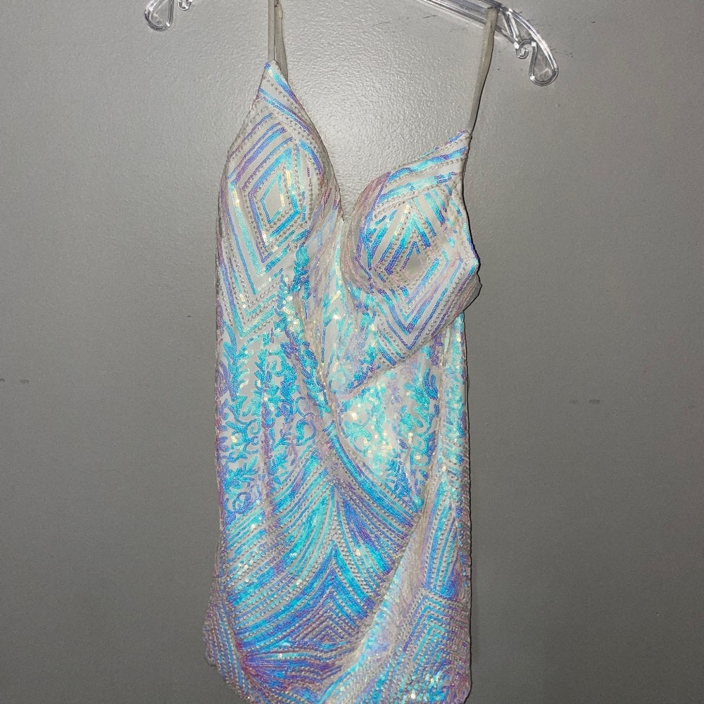 white homecoming/party dress
